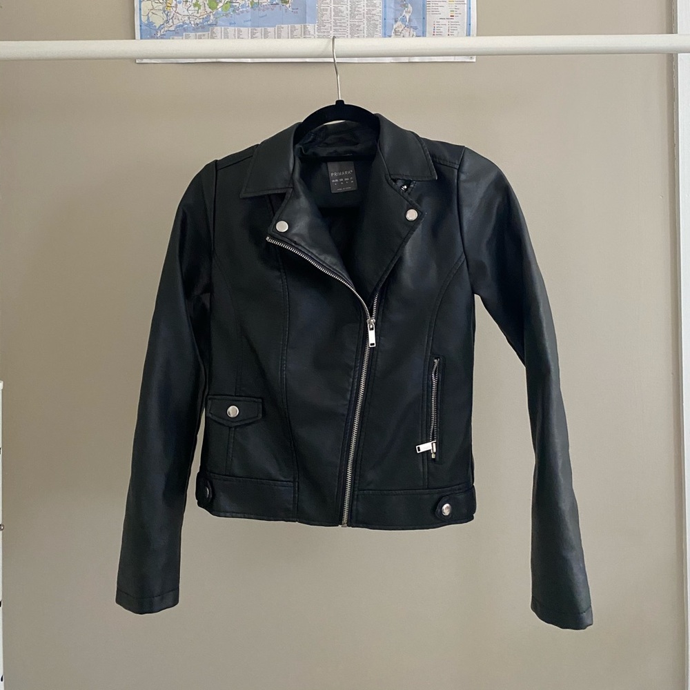 Faux leather jacket